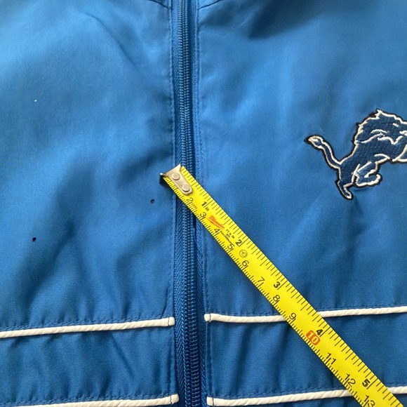 Vintage Detroit Lion Dunbrooke Windbreaker Sports Illustrated Blue Mens Large - Picture 6 of 16